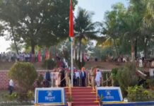सिंधुदुर्गनगरीत ७७ वा प्रजासत्ताक दिन साजरा; पालकमंत्री नितेश राणे यांच्या हस्ते ध्वजारोहण