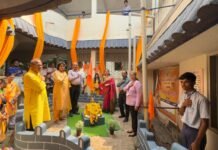 दीपविहार उच्च माध्यमिक विद्यालयात शिवजयंती उत्साहात साजरी; महाराजांचे गुण आत्मसात करणे काळाची गरज – भगीरथ शेटये