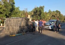 वेत्ये येथे भीषण अपघात; सुदैवाने कोणतीही जीवितहानी नाही